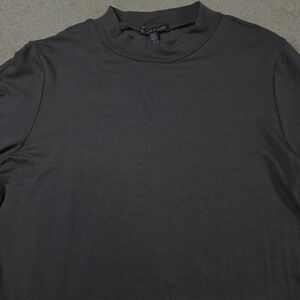 Eileen Fisher Dress Womens Size M Charcoal Gray Tunic T-Shirt Turtle‎ Neck